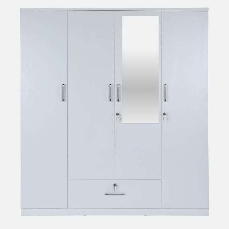 4 Door Wardrobe with Mirror